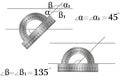 Studying a mathematical topic - vertical angles, two parallel lines intersect the third